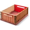 LIEWOOD Weston Faltbare Aufbewahrungsbox 36x50 cm, Dusty Raspberry Multi Mix