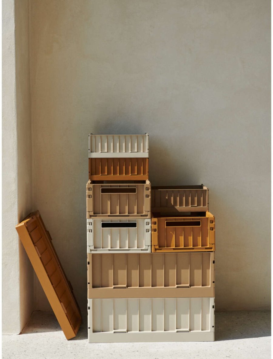 LIEWOOD Weston Faltbare Aufbewahrungsbox 36x50 cm, Golden Caramel
