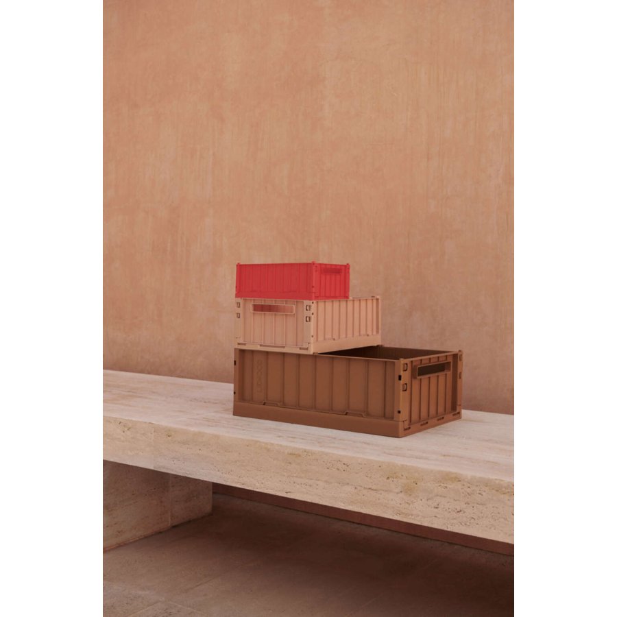 LIEWOOD Weston Faltbare Aufbewahrungsbox 36x50 cm, Golden Caramel