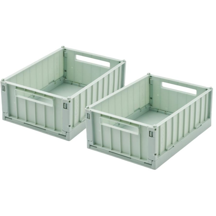 LIEWOOD Weston Folde-/Opbevaringskasse 2 stk. 18x25 cm, Peppermint