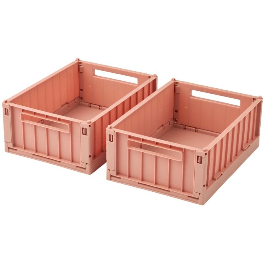 LIEWOOD Weston Folde-/Opbevaringskasse 2 stk. 18x25 cm, Coralblush