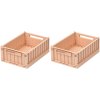 LIEWOOD Weston Faltbare Aufbewahrungsbox 2er Set, 18x25 cm, Tuscany Rose