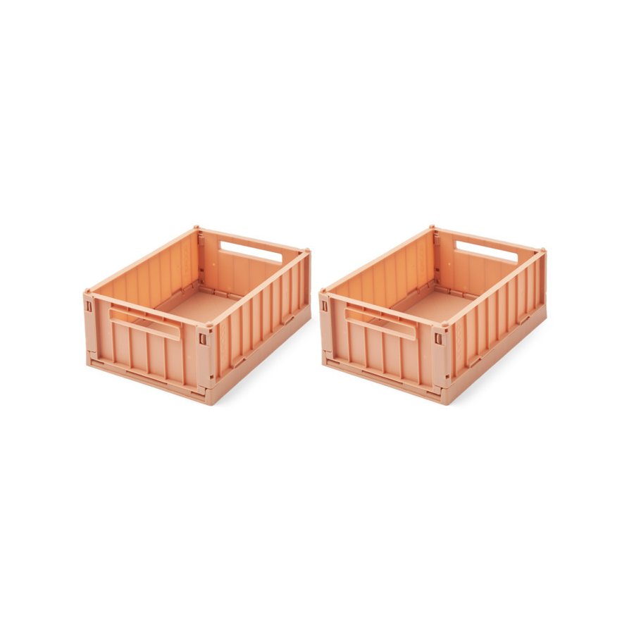 LIEWOOD Weston Faltbare Aufbewahrungsbox 2er Set, 18x25 cm, Tuscany Rose