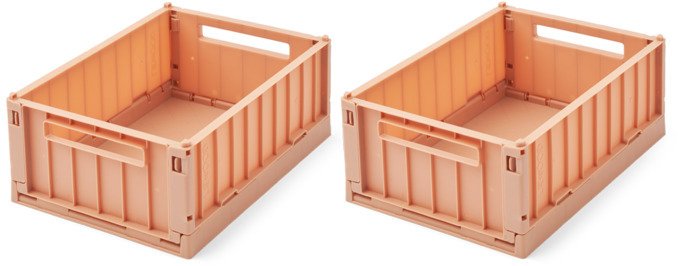 LIEWOOD Weston Faltbare Aufbewahrungsbox 2er Set, 18x25 cm, Tuscany Rose