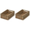 LIEWOOD Weston Faltbare Aufbewahrungsbox 2er Set, 18x25 cm, Oat