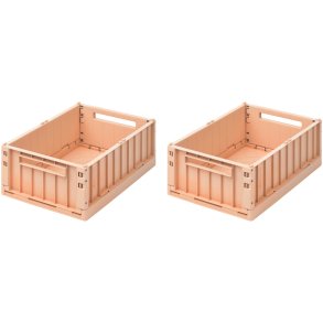 LIEWOOD Weston Faltbare Aufbewahrungsbox 2er Set, 25X36 cm, Tuscany Rose