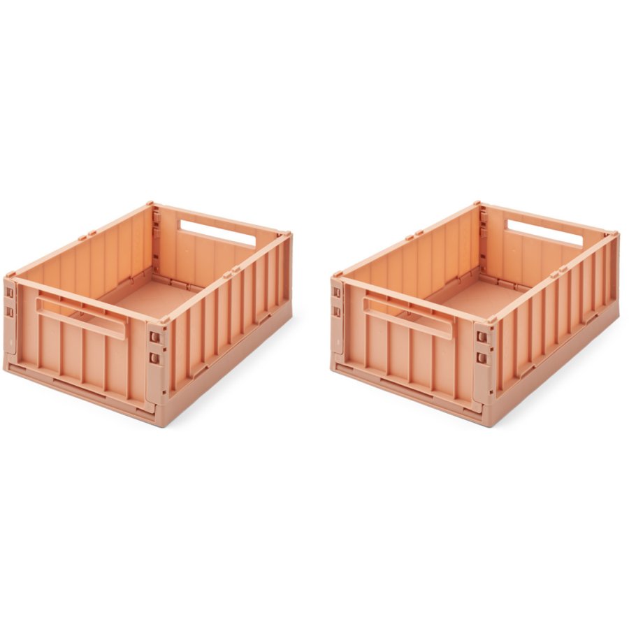 LIEWOOD Weston Faltbare Aufbewahrungsbox 2er Set, 25X36 cm, Tuscany Rose