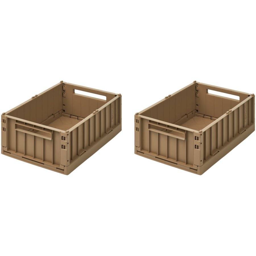 LIEWOOD Weston Faltbare Aufbewahrungsbox 2er Set, 25X36 cm, Oat