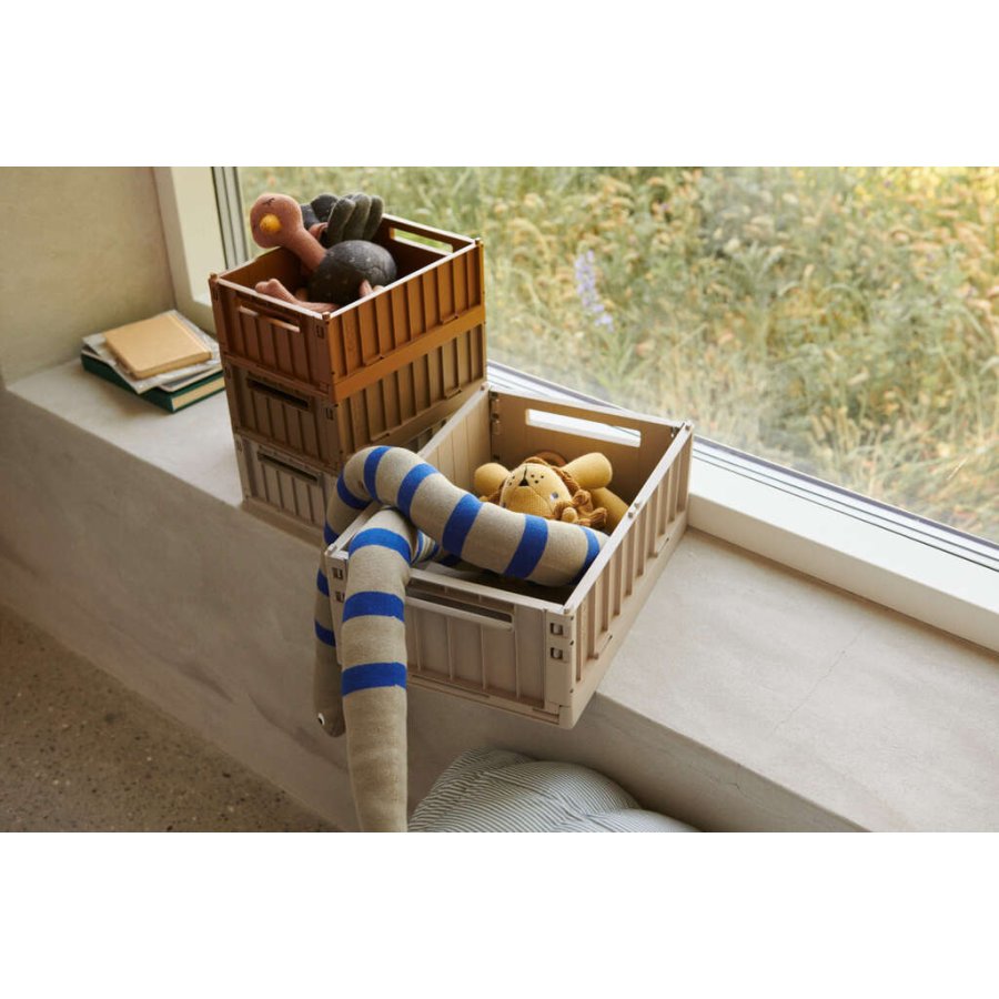 LIEWOOD Weston Faltbare Aufbewahrungsbox 2er Set, 25X36 cm, Sandy