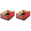 LIEWOOD Weston Faltbare Aufbewahrungsbox 2er Set, 25X36 cm, Multi Mix