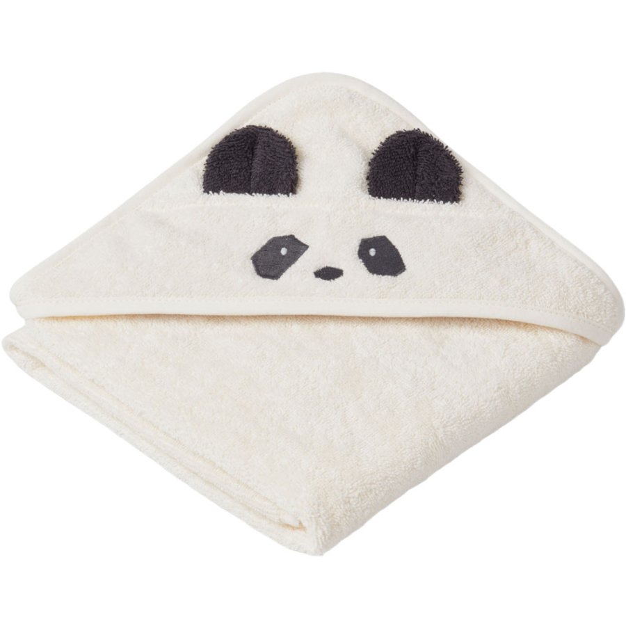 LIEWOOD Albert Baby-Handtuch Panda 70x70 cm, Creme De La Creme