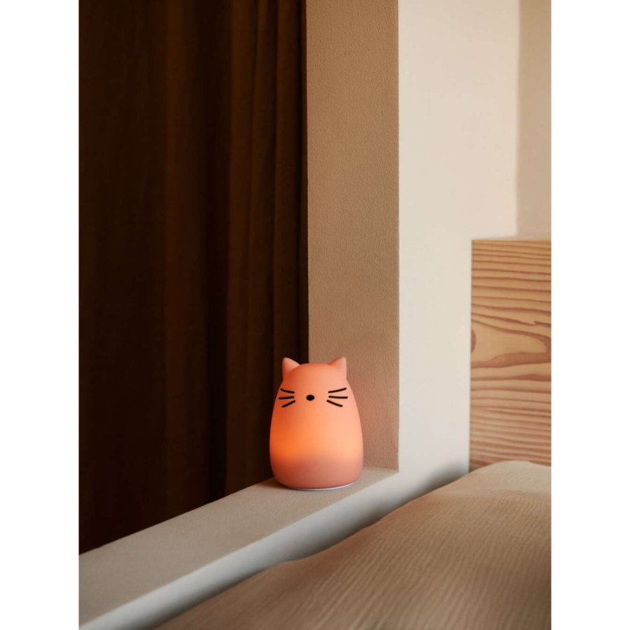 LIEWOOD Winston Nachtlicht Katze H13,5 cm, Rose