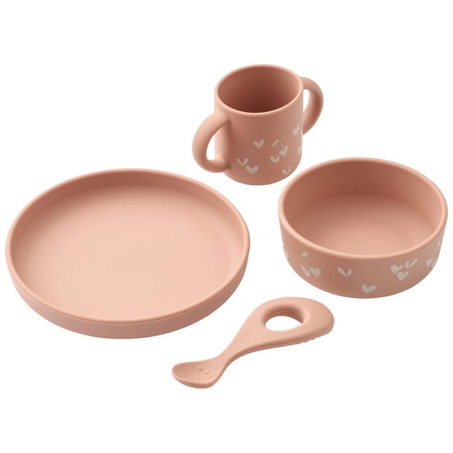 LIEWOOD Vivi Essgeschirr 4-teilig, Sweethearts/Pale Tuscany