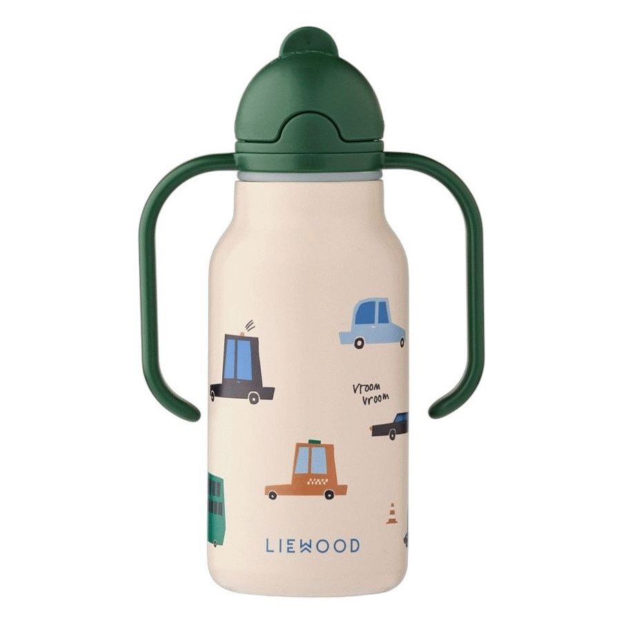 Liewood Kimmie Vandflaske 250 ml, Cars/Sandy