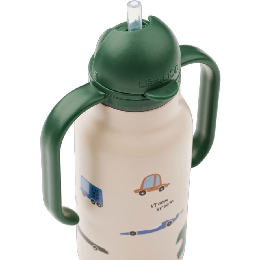 Liewood Kimmie Vandflaske 250 ml, Cars/Sandy