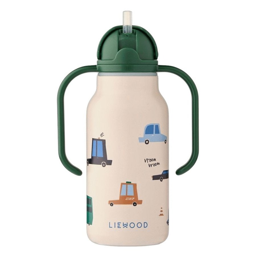 Liewood Kimmie Vandflaske 250 ml, Cars/Sandy