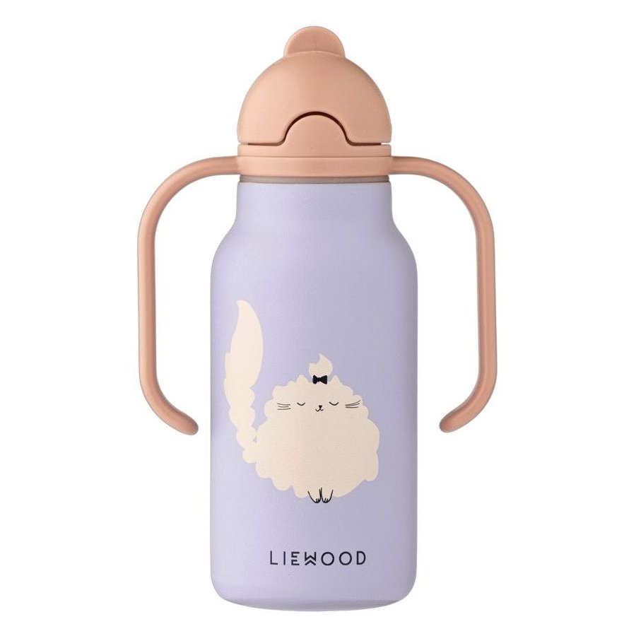 Liewood Kimmie Vandflaske 250 ml, Cat/Warm Lilac