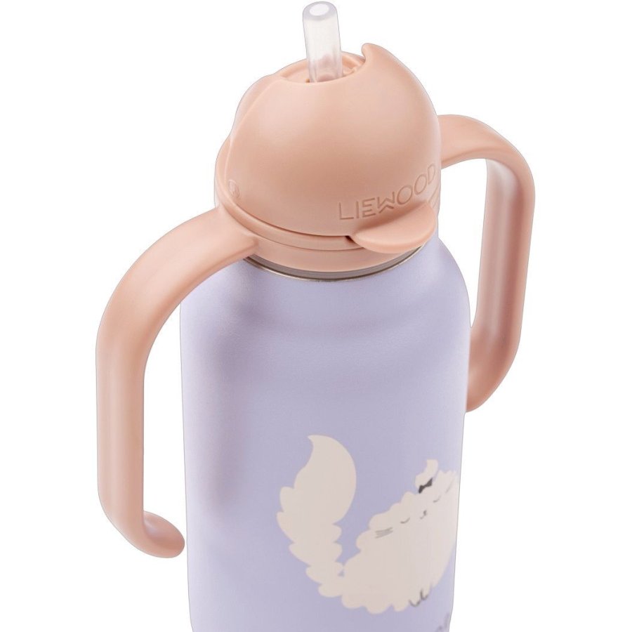 Liewood Kimmie Vandflaske 250 ml, Cat/Warm Lilac