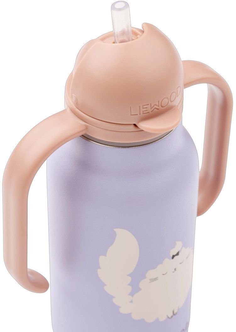 Liewood Kimmie Vandflaske 250 ml, Cat/Warm Lilac