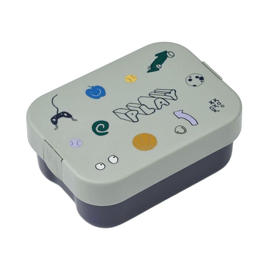 Liewood Kamil Madkasse 1,3 L, Play/Dusty Peppermint