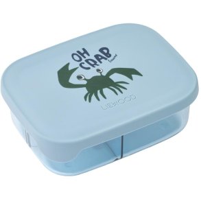 LIEWOOD Arthur Tritan Madkasse 900 ml, Crab/Beach Blue