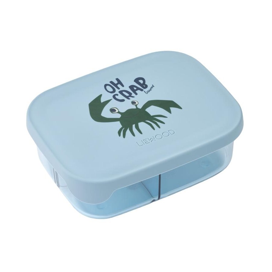 LIEWOOD Arthur Tritan Madkasse 900 ml, Crab/Beach Blue