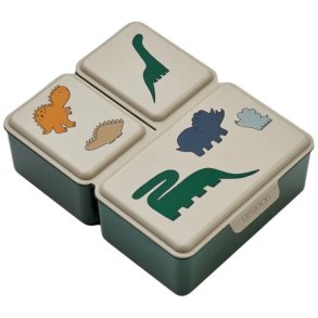 LIEWOOD Driss Brotdose 1,2 L, Dinosaurs/Mist