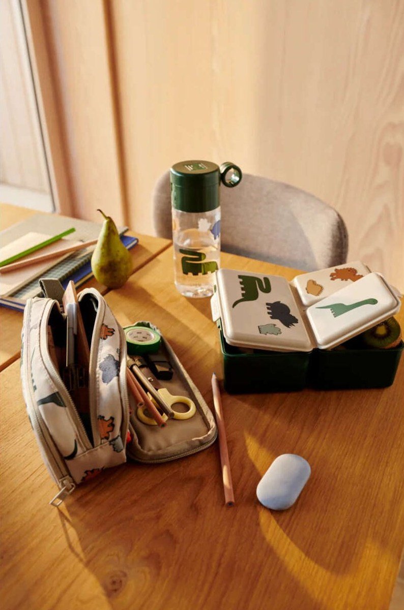 LIEWOOD Driss Brotdose 1,2 L, Dinosaurs/Mist