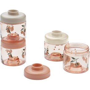 LIEWOOD Dominique Madopbevaring til Baby 4 stk. 100 ml, Peach/Sea Shell
