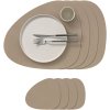 LIND DNA Curve Recycled L�der Gaves�t 37x44 cm, Nupo Clay Brown