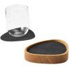 LIND DNA Curve Wood Box m. 8 Glasbrikker 12,5x15 cm, Nupo Sort/Team