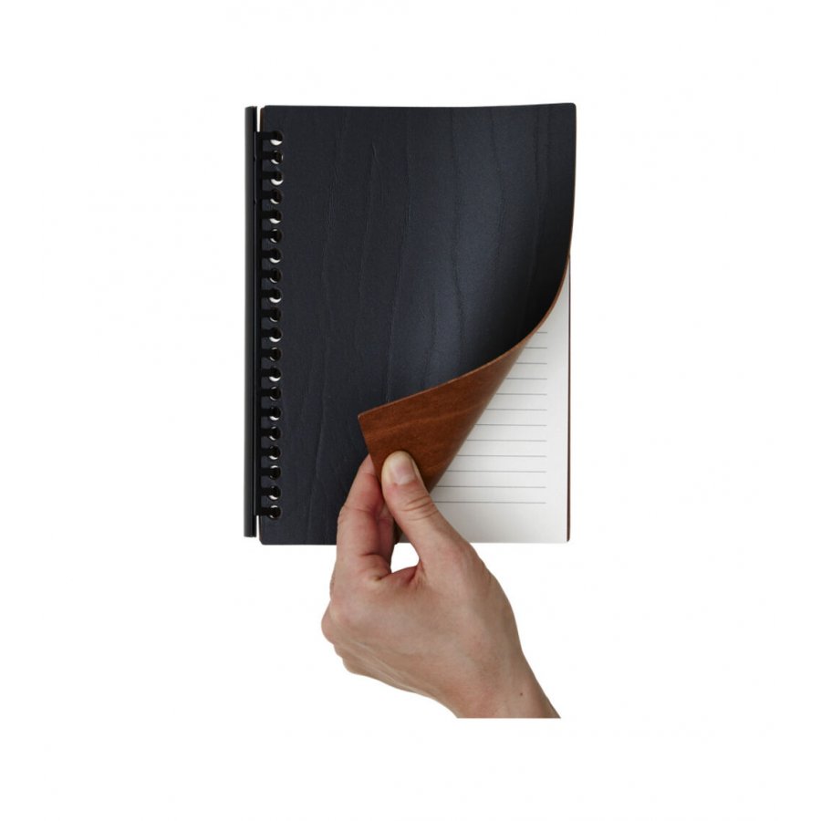 Lind DNA Notesbog Cover A5, Buffalo Sort/Natur