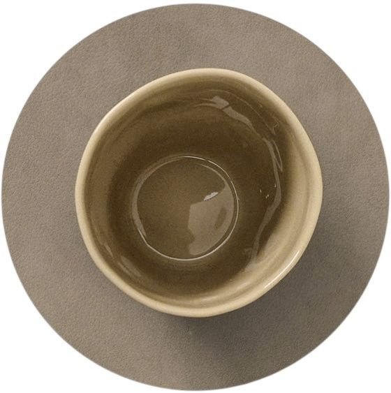 LIND DNA Circle Recycled L�der Glasbrik �10 cm, Nupo Nomad Grey