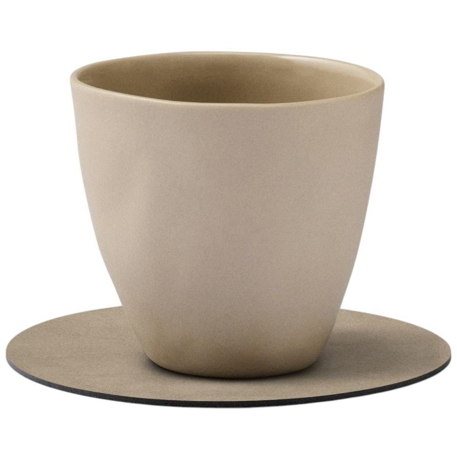 LIND DNA Circle Recycled L�der Glasbrik �10 cm, Nupo Nomad Grey