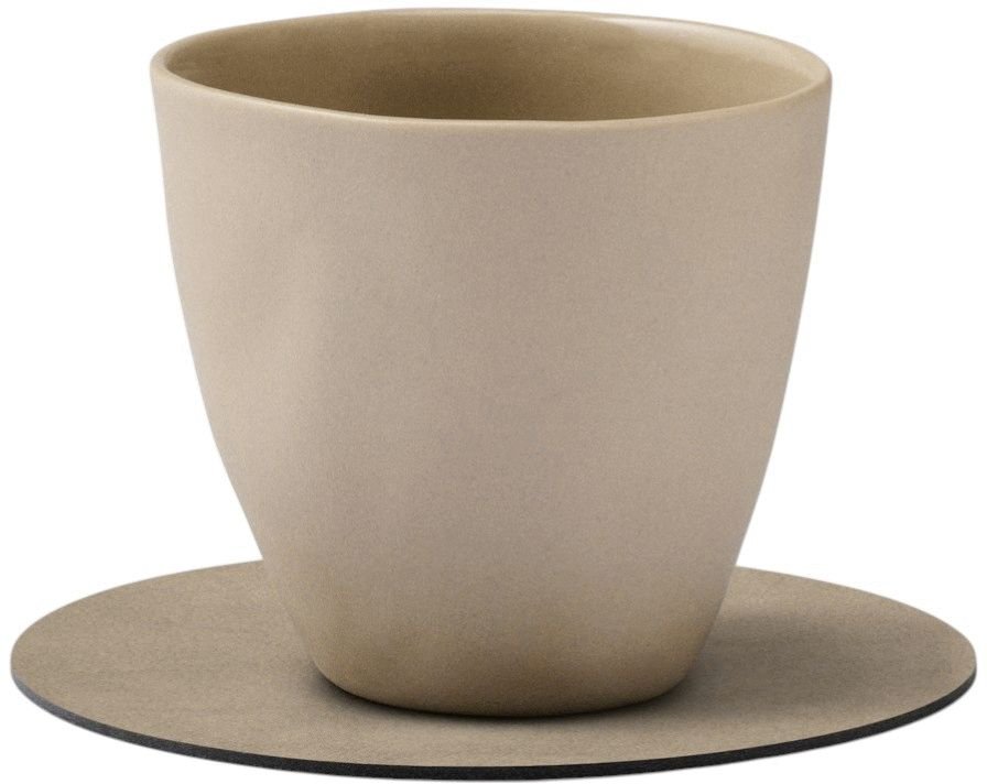 LIND DNA Circle Recycled L�der Glasbrik �10 cm, Nupo Nomad Grey