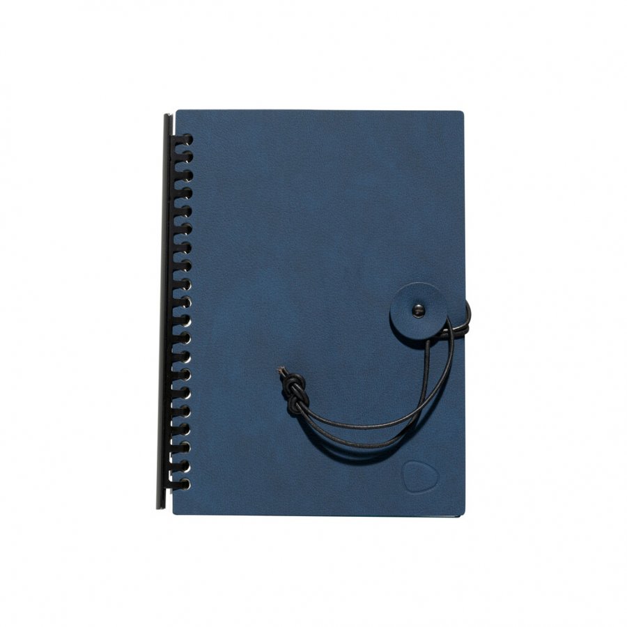 Lind DNA Button Notesbog Cover A5, Nupo Midnatsbl/Petrol