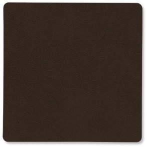 LIND DNA Square Recycled Leder Glasuntersetzer 10x10 cm, Hallo Hazel