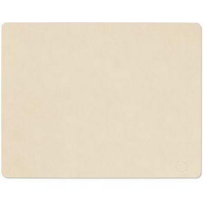 LIND DNA Square Recycled Leder Tischset 35x45 cm, Nupo-Vanille