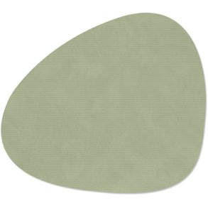 LIND DNA Curve Recycled Leder Tischset 37x44 cm, Corduroy Olive Green