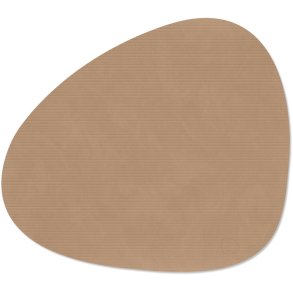 LIND DNA Curve Recycled Leder Tischset 37x44 cm, Corduroy Nougat