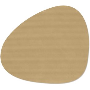 LIND DNA Curve Recycled Leder Tischset 37x44 cm, Corduroy Khaki