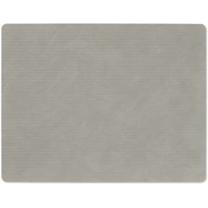 LIND DNA Square Recycled Læder Dækkeserviet 35x45 cm, Corduroy Light Grey