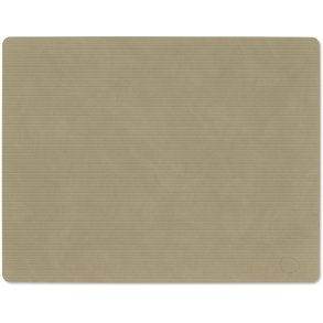 LIND DNA Square Recycled Leder Tischset 35x45 cm, Corduroy Herbal Dust