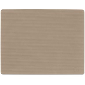 LIND DNA Square Recycled Læder Dækkeserviet 35x45 cm, Corduroy Clay Brown