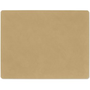 LIND DNA Square Recycled Læder Dækkeserviet 35x45 cm, Corduroy Khaki