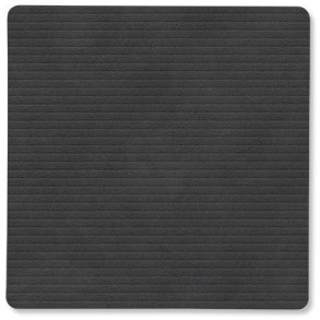 LIND DNA Square Recycled Leder Glasuntersetzer 10x10 cm, Corduroy Sort