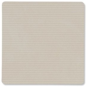 LIND DNA Square Recycled Leder Glasuntersetzer 10x10 cm, Corduroy Oyster White
