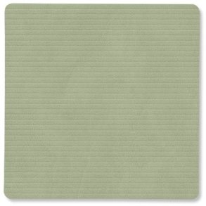 LIND DNA Square Recycled Leder Glasuntersetzer 10x10 cm, Corduroy Olive Green