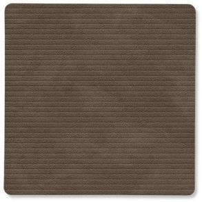 LIND DNA Square Recycled Leder Glasuntersetzer 10x10 cm, Corduroy Caviar