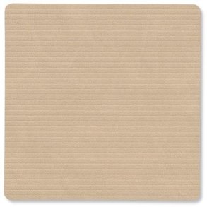 LIND DNA Square Recycled Leder Glasuntersetzer 10x10 cm, Corduroy Sand